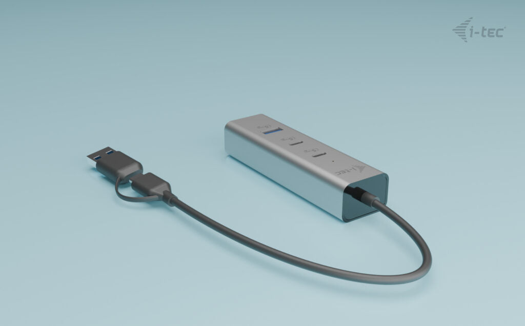 I-TEC Universal Charging Metal HUB 2x USB-C 3.2 Gen.1 + 2x USB-A 3.2 Gen.1 1x USB-C PD 85W