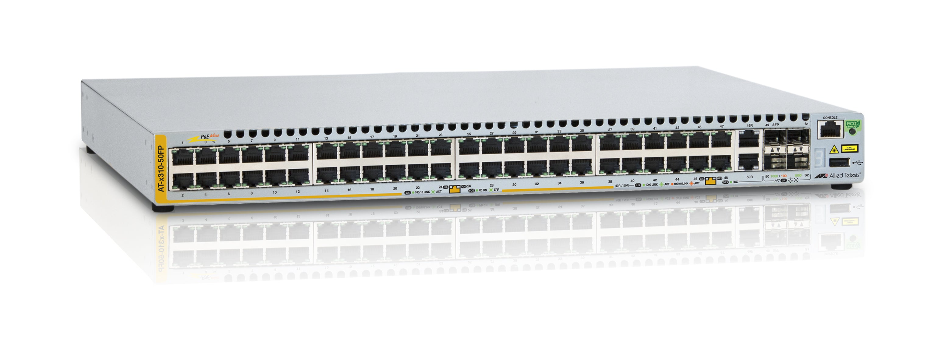 ALLIED AT-x310-50FP-50 Switch Niv.2+ 48 p 10/100 PoE+ & 2 x SFP Combo