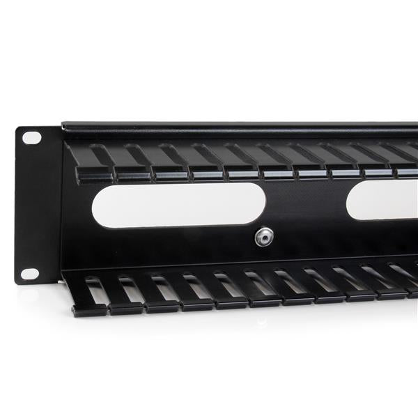 2U Finger Duct Cable Manager w/Cover