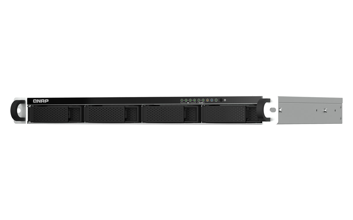 QNAP 4-bay short depth 12p rackmount NAS Intel Celeron N5105/N5095 quad-core