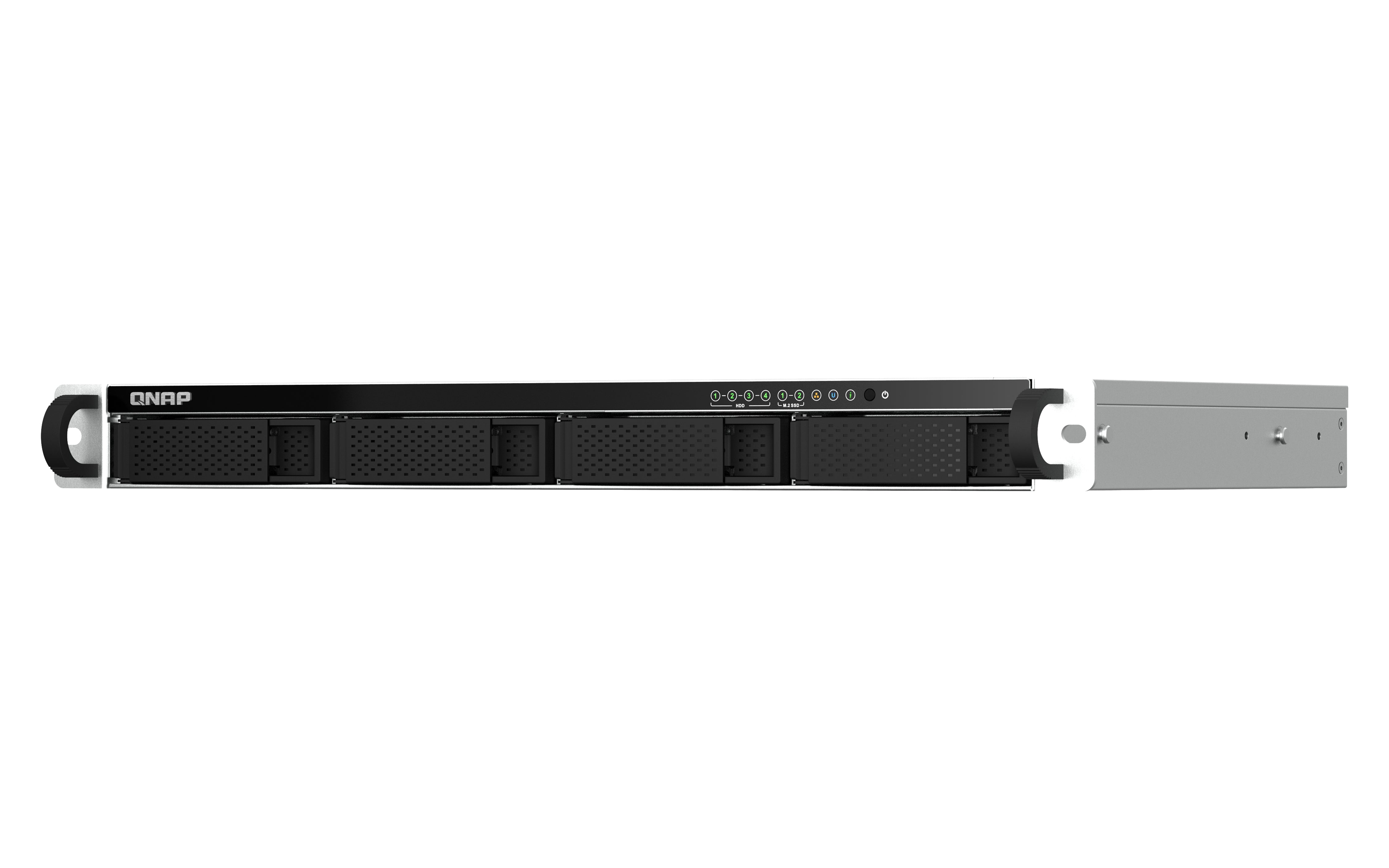 QNAP 4-bay short depth 12p rackmount NAS Intel Celeron N5105/N5095 quad-core