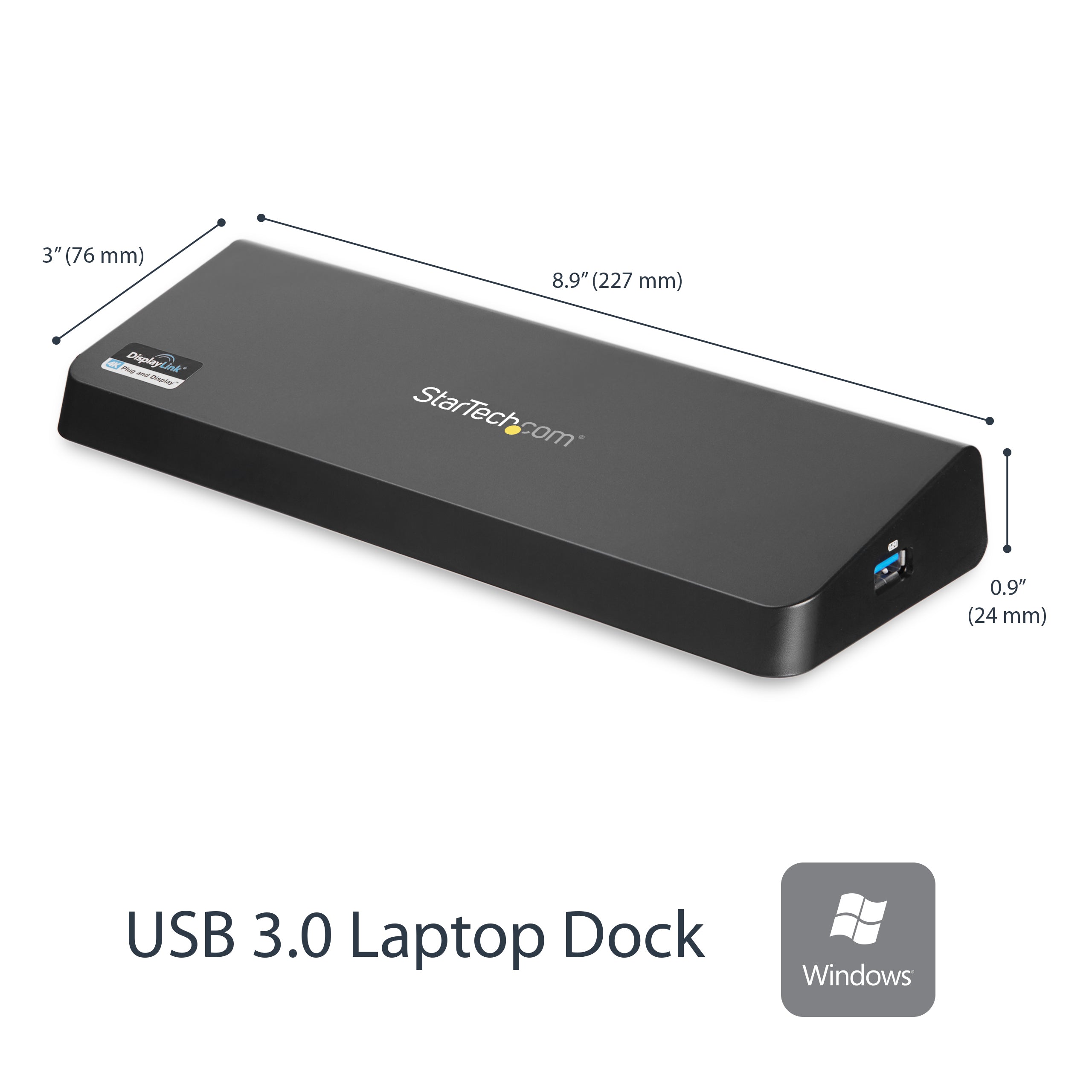 4K Laptop Docking Station DP HDMI USB 3