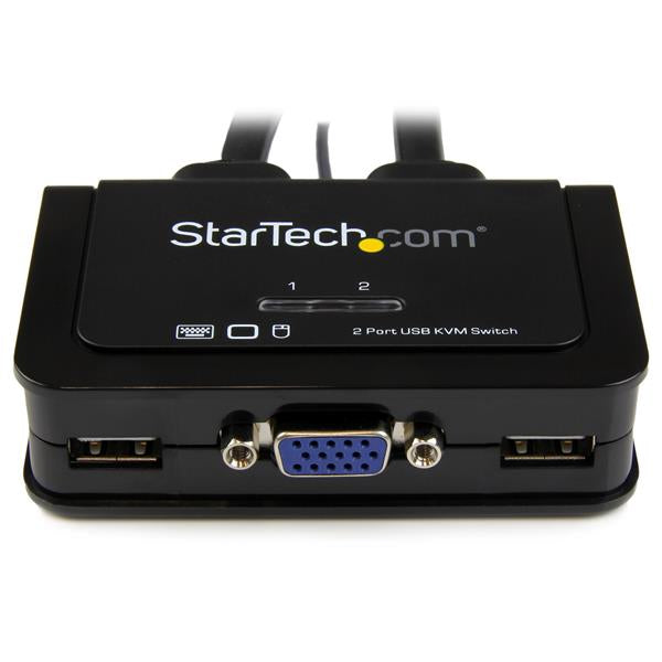 2 Port USB VGA Cable KVM Switch