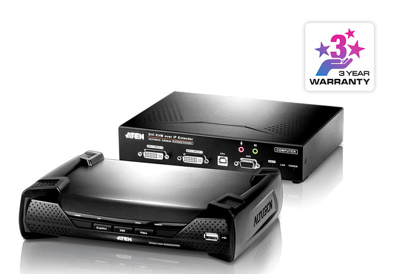 ATEN PREMIUM KE6922T Emetteur Ext. KVM 2K DVI-I/USB IP PoE