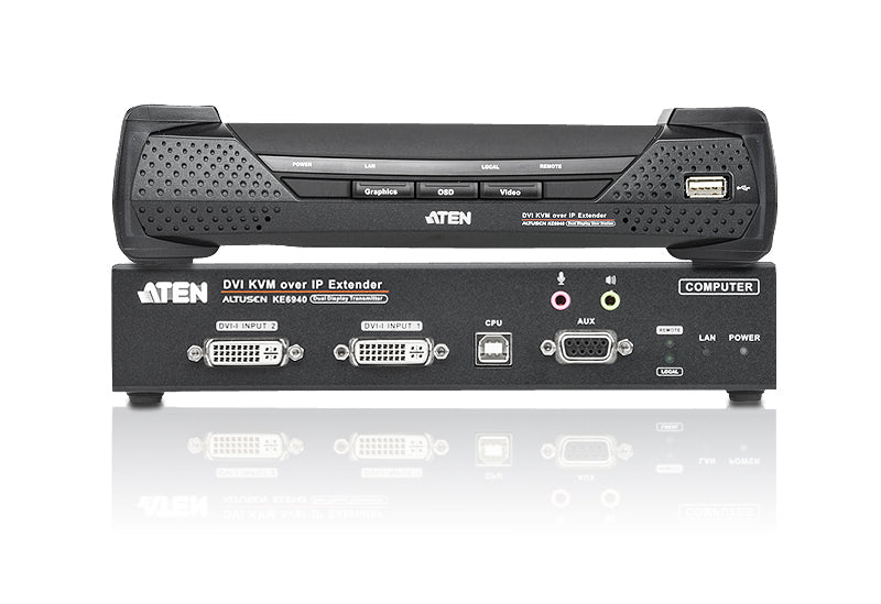 ATEN PREMIUM KE6922T Emetteur Ext. KVM 2K DVI-I/USB IP PoE