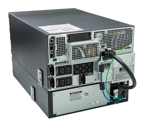 APC Smart-UPS SRT 8000VA RM UPS rack-mountable AC 230V 8000Watt 8000VA Ethernet 10/100 USB output connectors 14 6U Black