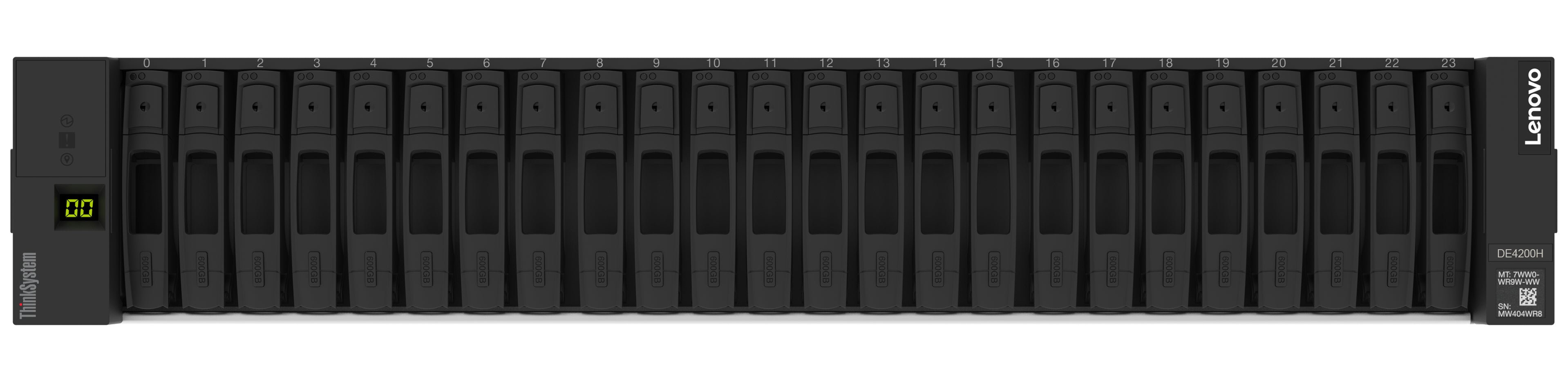 LENOVO ISG ThinkSystem DE4200H 64GO Cache HICless Hybrid Flash Array 2U24 SFF
