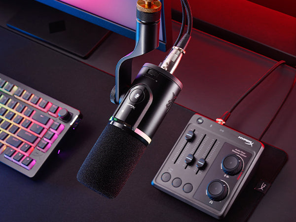 HyperX FlipCast - Microphone dynamique USB/XLR (Noir)