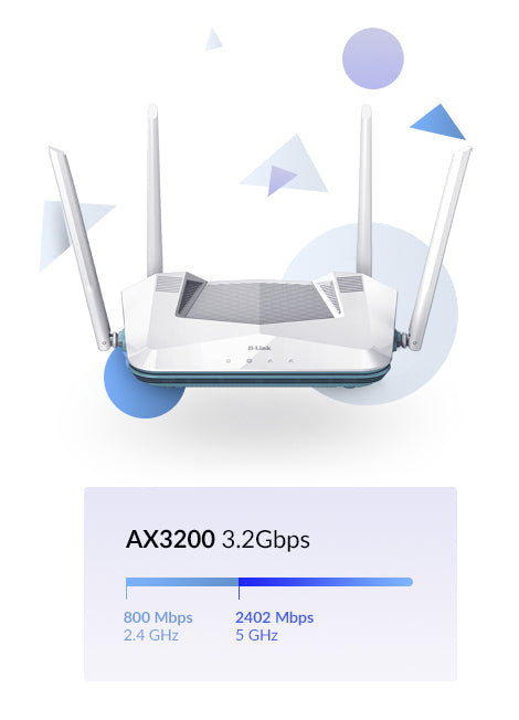 D-LINK EAGLE PRO AI AX3200 Smart Router