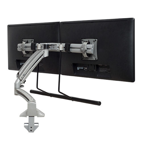 Chief KONTOUR K1C Dynamic Desk Mount, Dual Monitor Array, Reduced Height, Silver