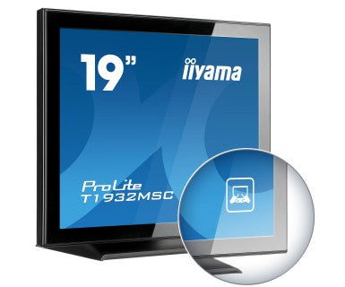 Ecran IIYAMA T1932MSC-B5X 5/4 VGA/DVI + HP - 19" Tactile
