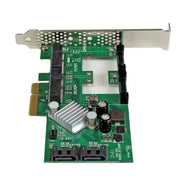 2 Port PCIe SATA III Card- 2 mSATA Slots