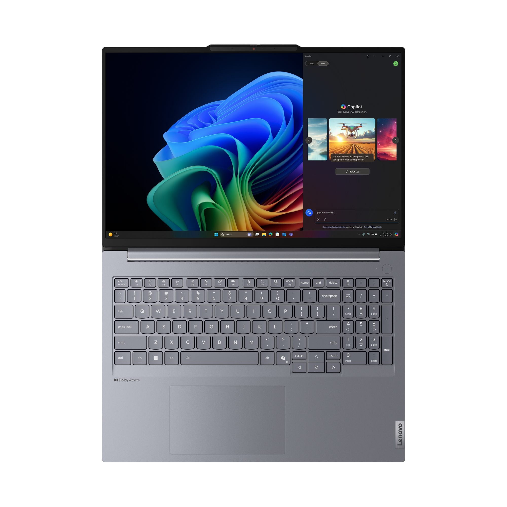 LENOVO ThinkBook 16 - G7 - 16p WUXGA - Qualcomm - Snapdragon X Plus - W11Home - 16GB RAM - 512Go SSD - 3YR sur site - Copilot+ PC
