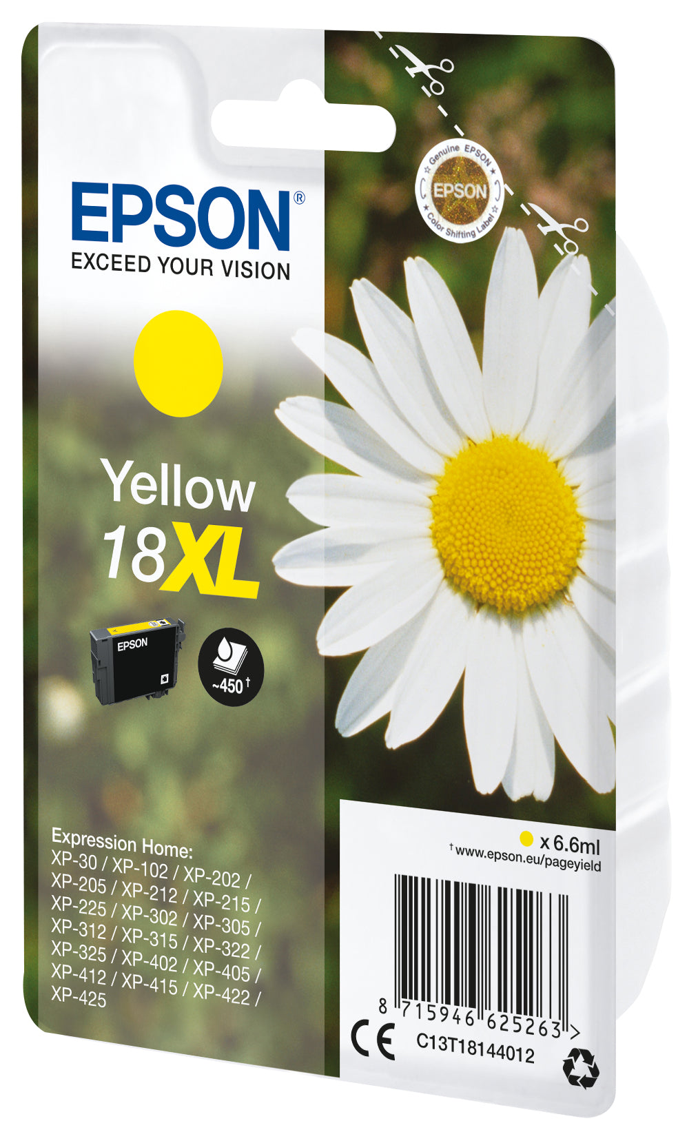 Ink/18XL Daisy 6.6ml YL SEC