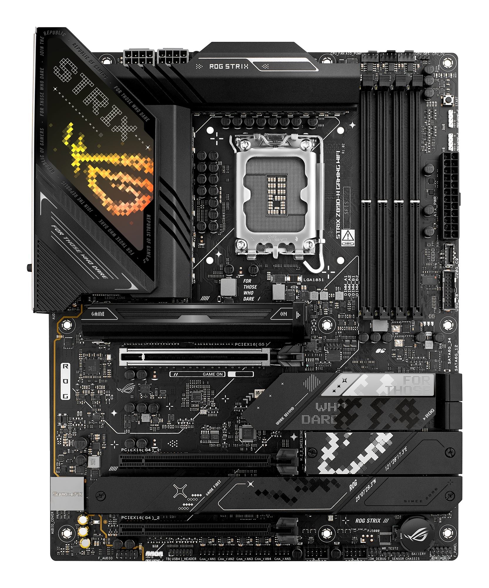 ASUS ROG STRIX Z890-H GAMING WIFI LGA 1851 DDR5 ATX motherboard 1xHDMI 1xDP 4xM.2 4xSATA