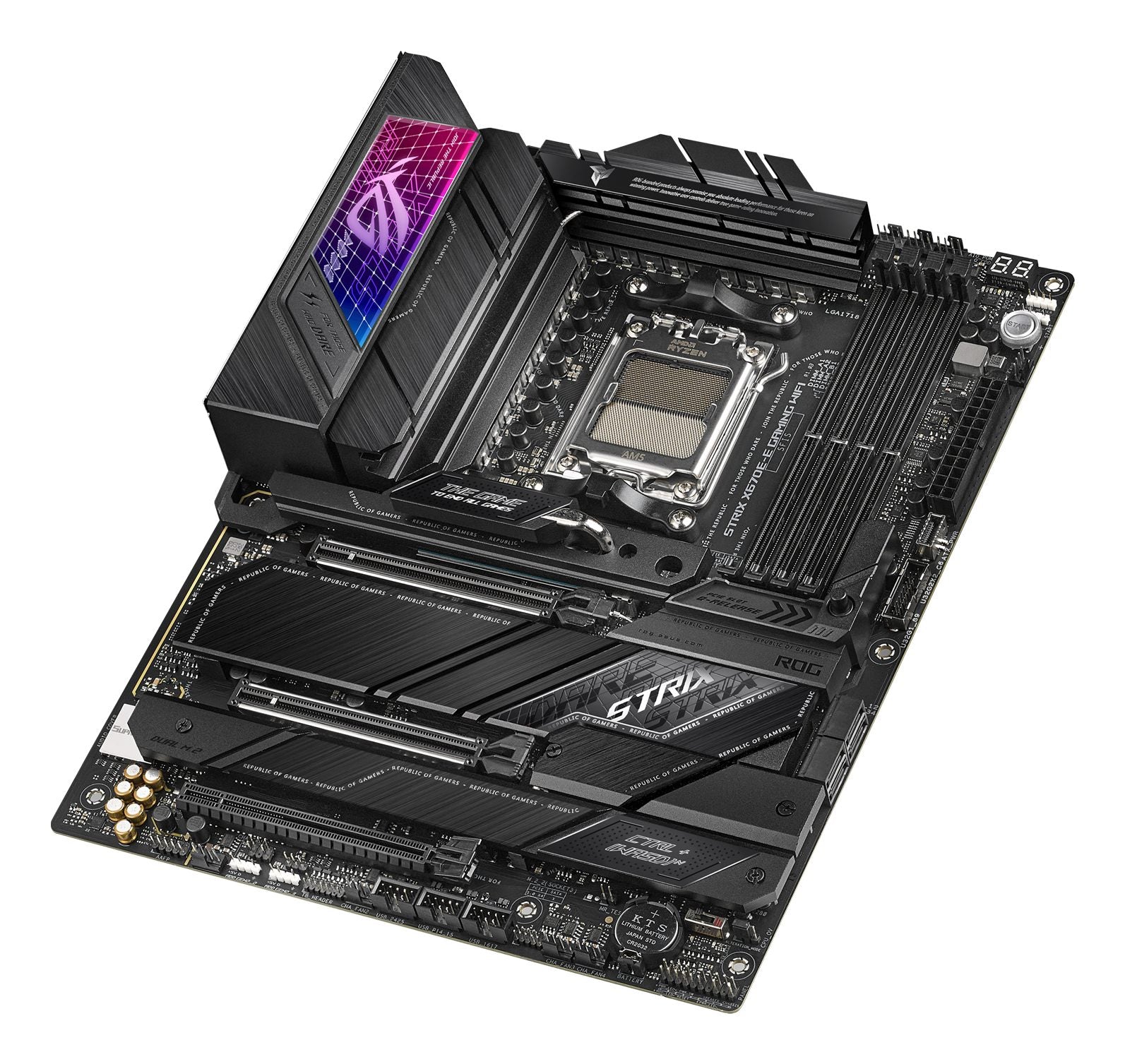ASUS ROG STRIX X670E-E GAMING WIFI AM5 ATX MB 4xDIMM DDR5 4xM.2 6xSATA