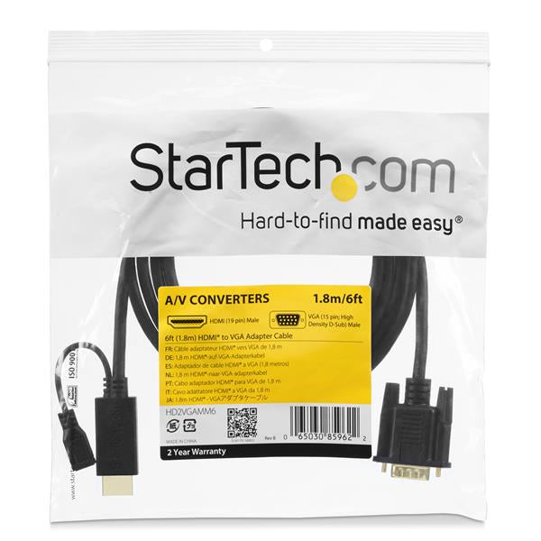 3ft HDMI to VGA active converter cable
