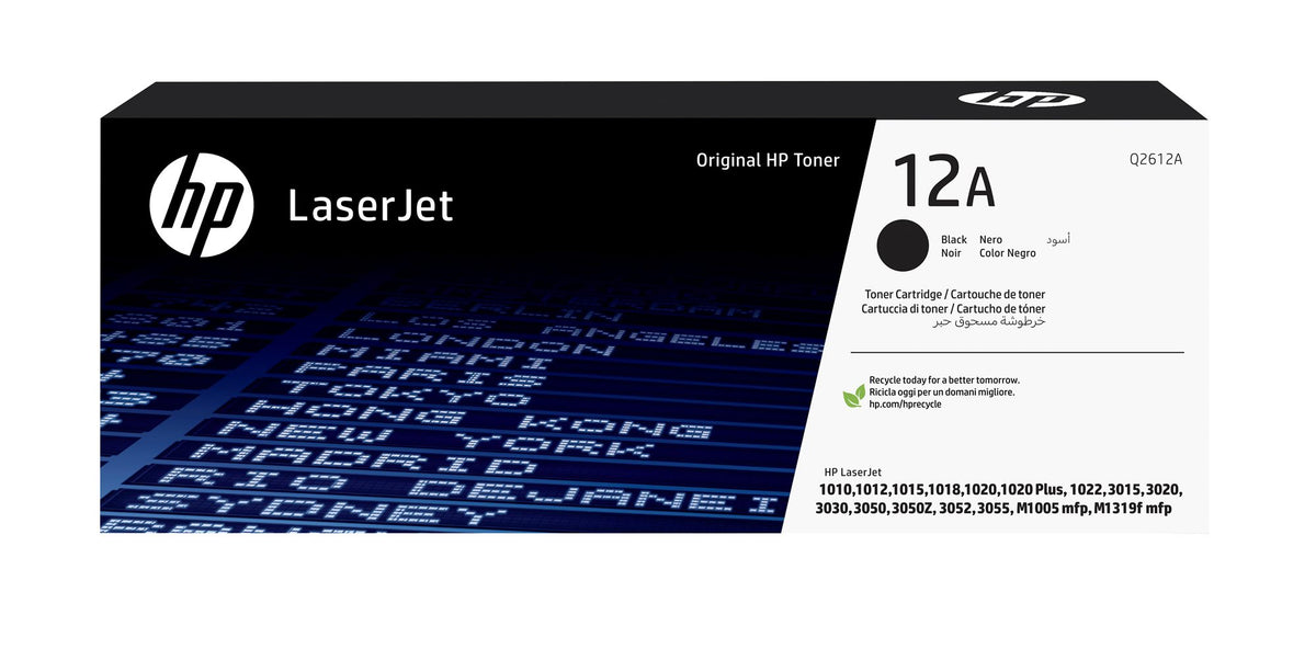 HP 12A original LaserJet original Toner cartridge Q2612A black standard capacity 2.000 pages 1-pack