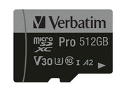 MICRO SDXC CARD PRO U3 C10 A2 512GB INCL