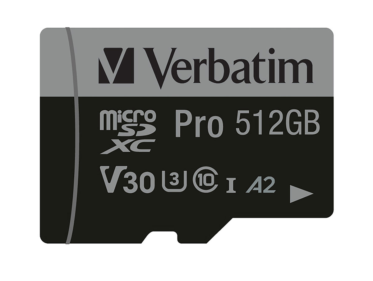MICRO SDXC CARD PRO U3 C10 A2 512GB INCL