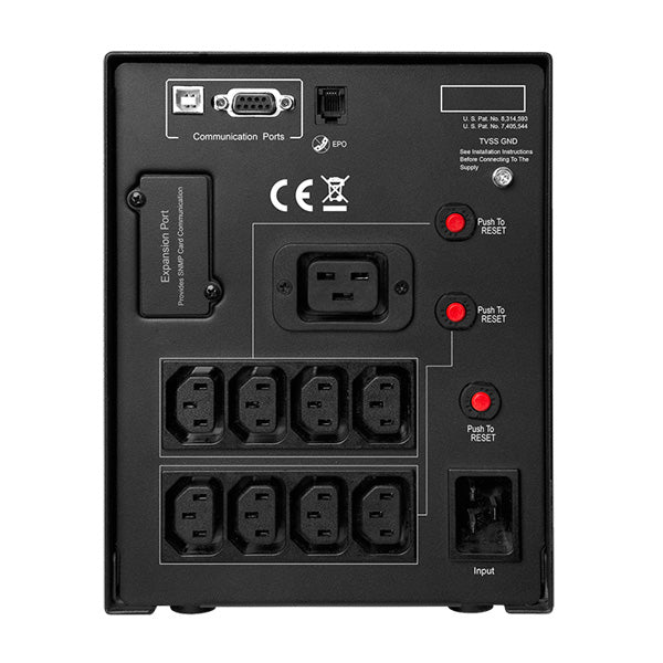 CyberPower PR2200ELCDSL alimentation d'énergie non interruptible Interactivité de ligne 2,2 kVA 1980 W 9 sortie(s) CA