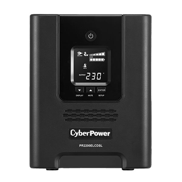 CyberPower PR2200ELCDSL alimentation d'énergie non interruptible Interactivité de ligne 2,2 kVA 1980 W 9 sortie(s) CA