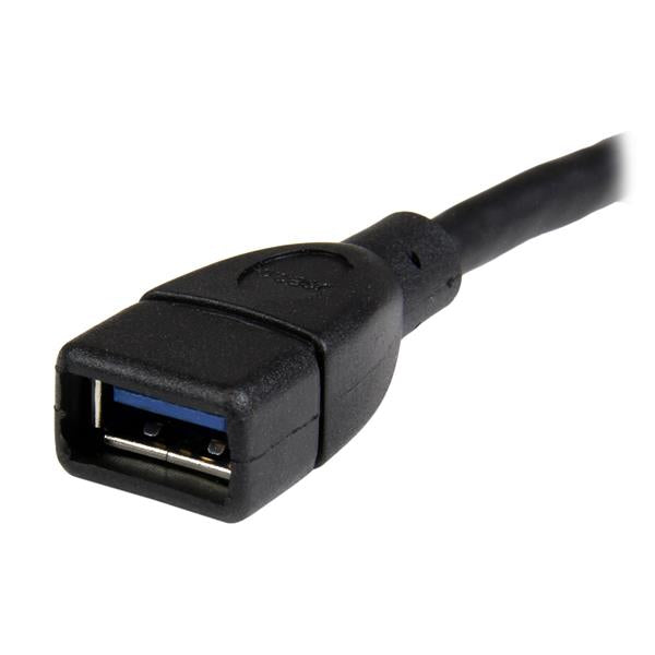 6in Black USB 3.0 Extension Cable A to A
