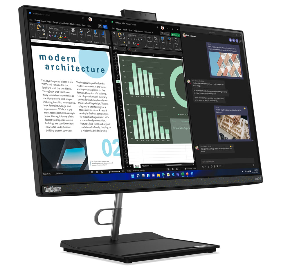 LENOVO ThinkCentre neo 30a 22 Gen 3 Intel Core i3-1215U 21.5p 8Go 256Go SSD M.2 2280 PCIe UMA W11P 3YR Onsite
