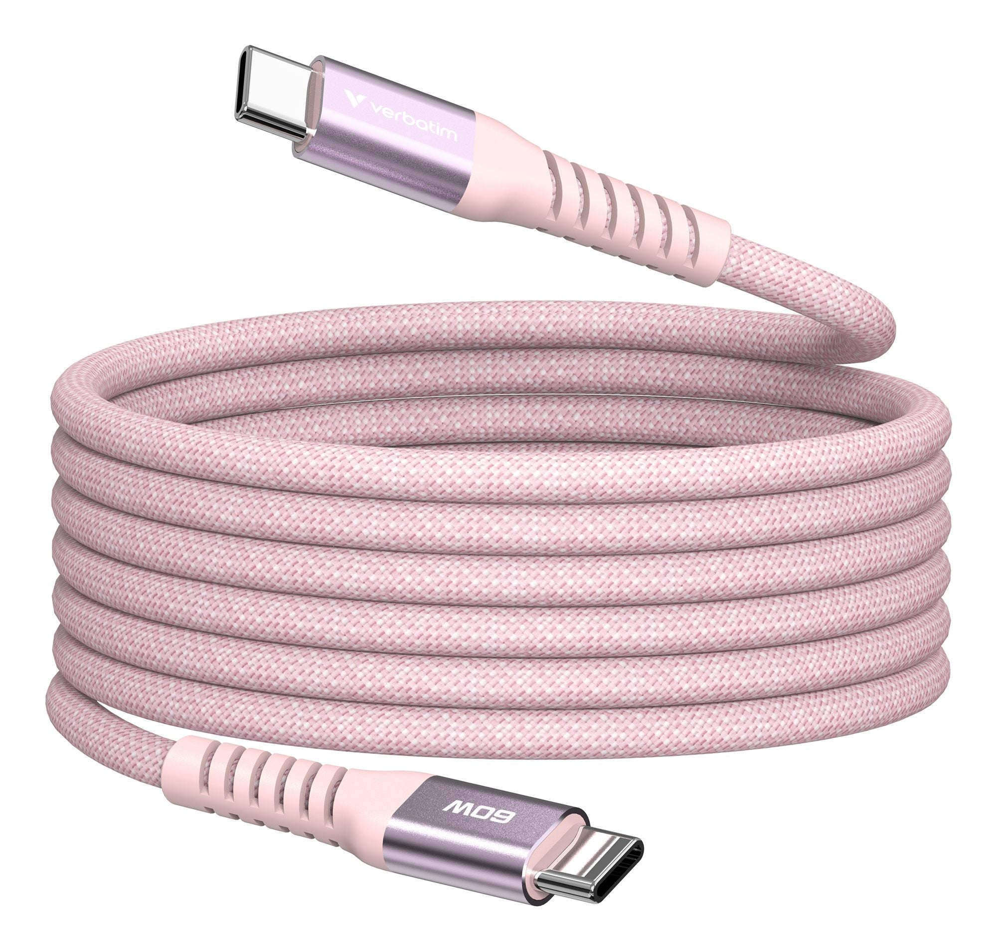 VERBATIM SYNC & CHARGE USB-C TO USB-C 60W MAGNETIC 120 CM - PINK WCF (P)