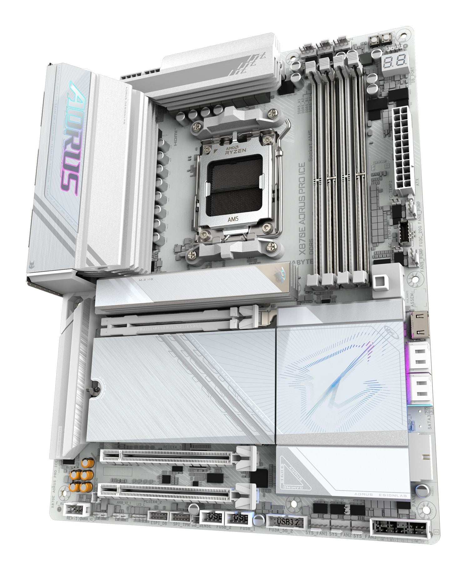 GIGABYTE X870E AORUS PRO ICE carte mere AMD X870E Emplacement AM5 ATX