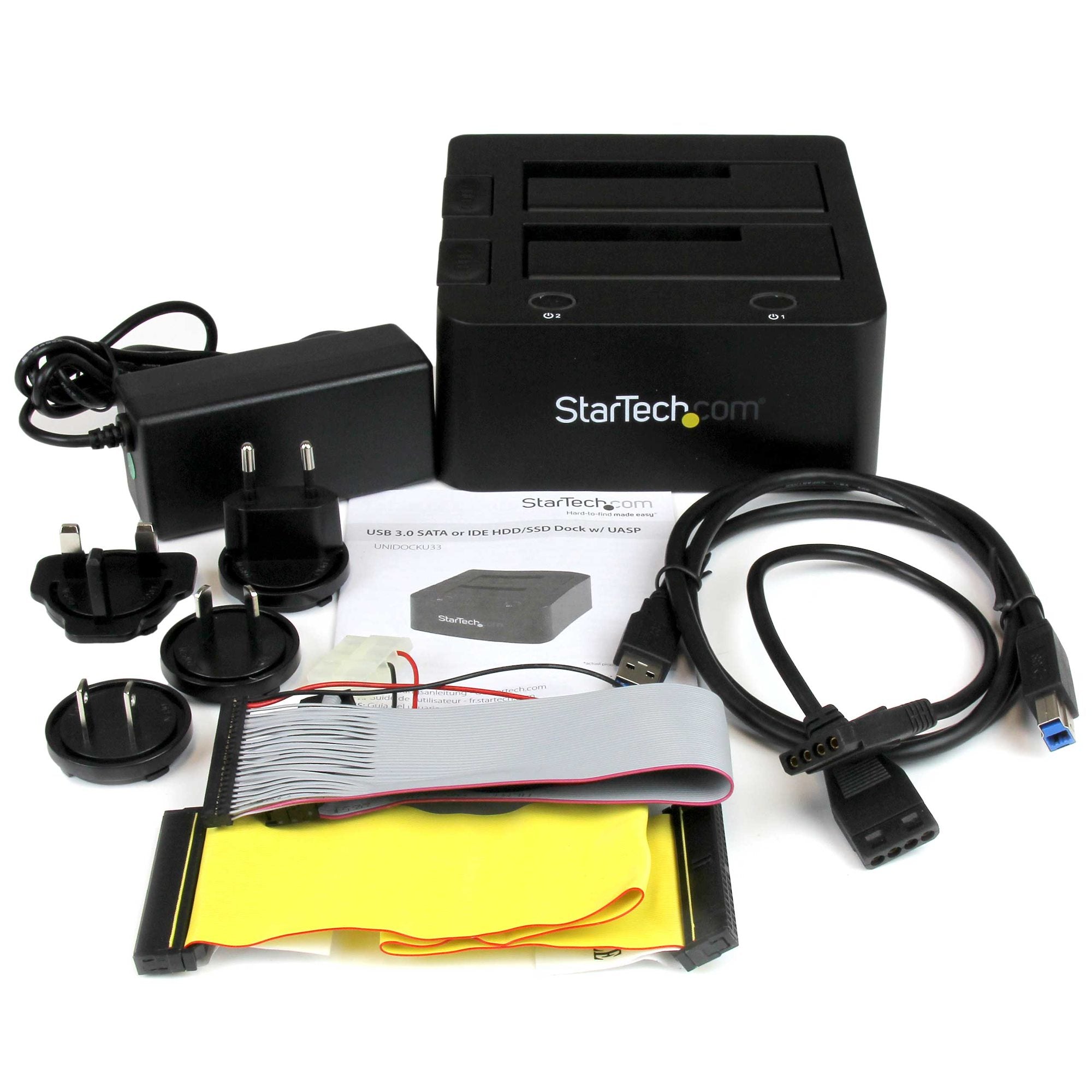 Universal dock station for hard drives