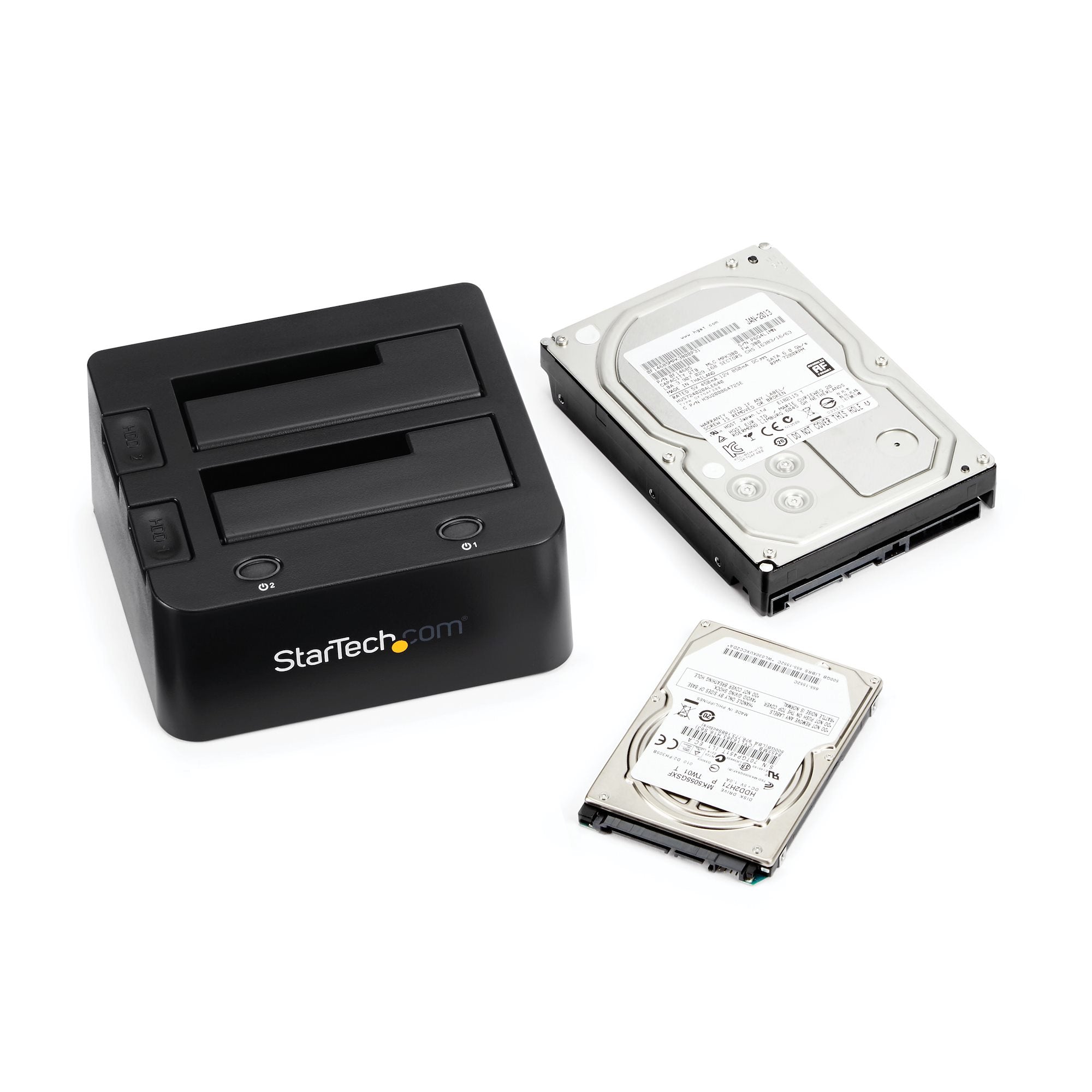 Universal dock station for hard drives