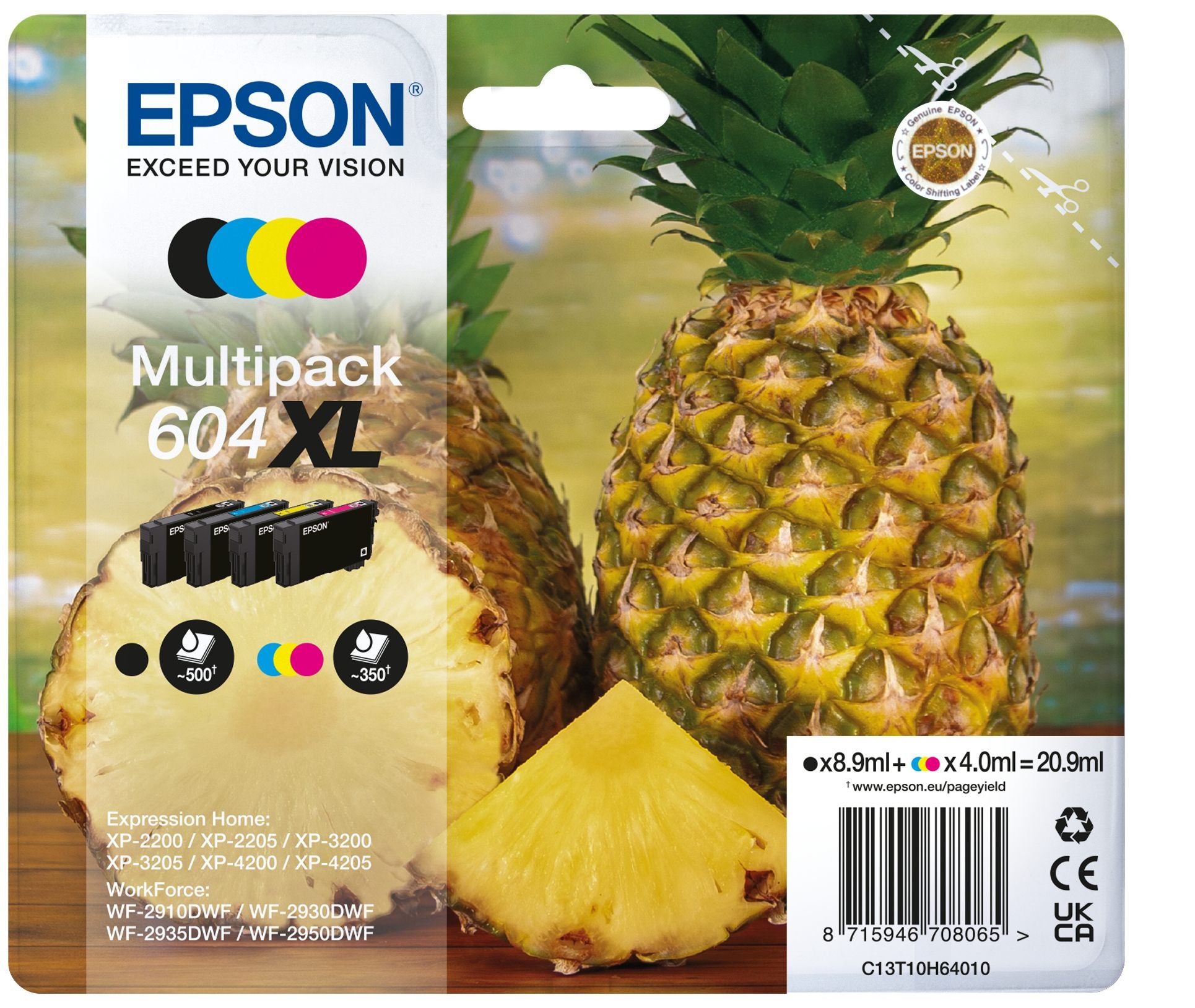 EPSON 1LB Multipack 4colours 604XL Ink