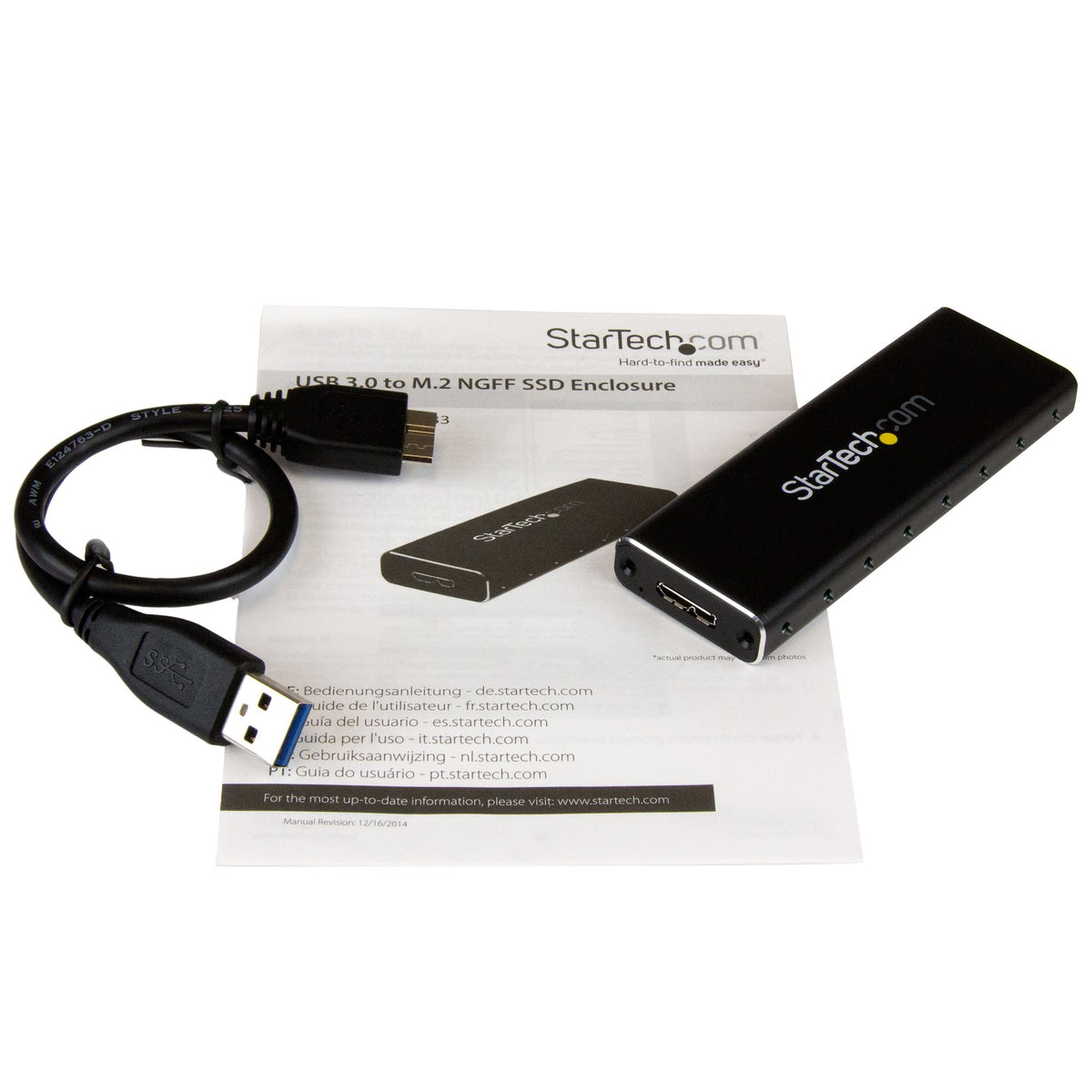 External USB 3.0 SATA M.2 SSD Enclosure
