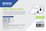 High Gloss Label-Die-cut Roll: 102mm x 7