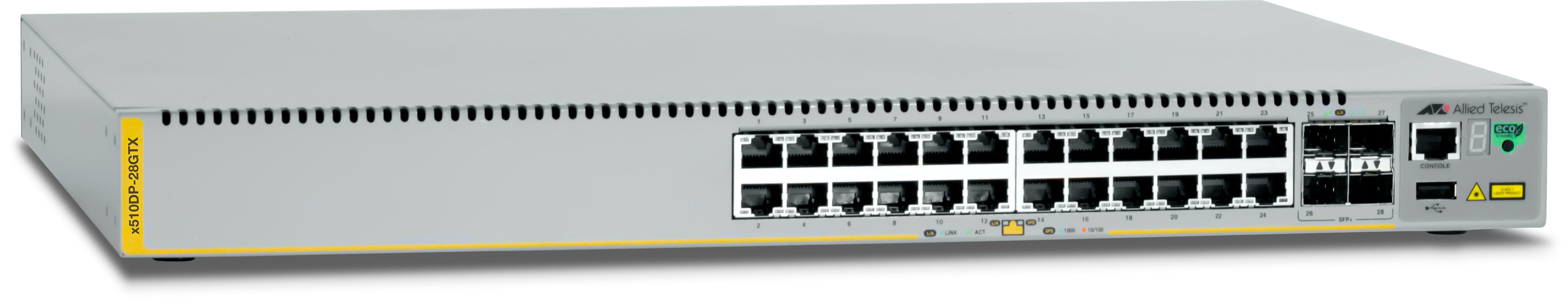 ALLIED AT-x510DP-28GTX Switch Stackable Top of Rack 24p Gigabit & 4 SFP+