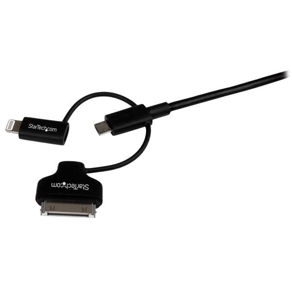 1m Lightning/Dock/Micro USB to USB Cable