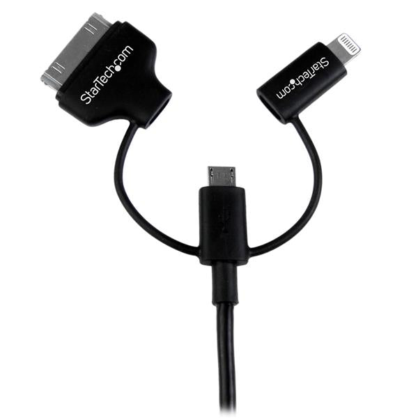 1m Lightning/Dock/Micro USB to USB Cable