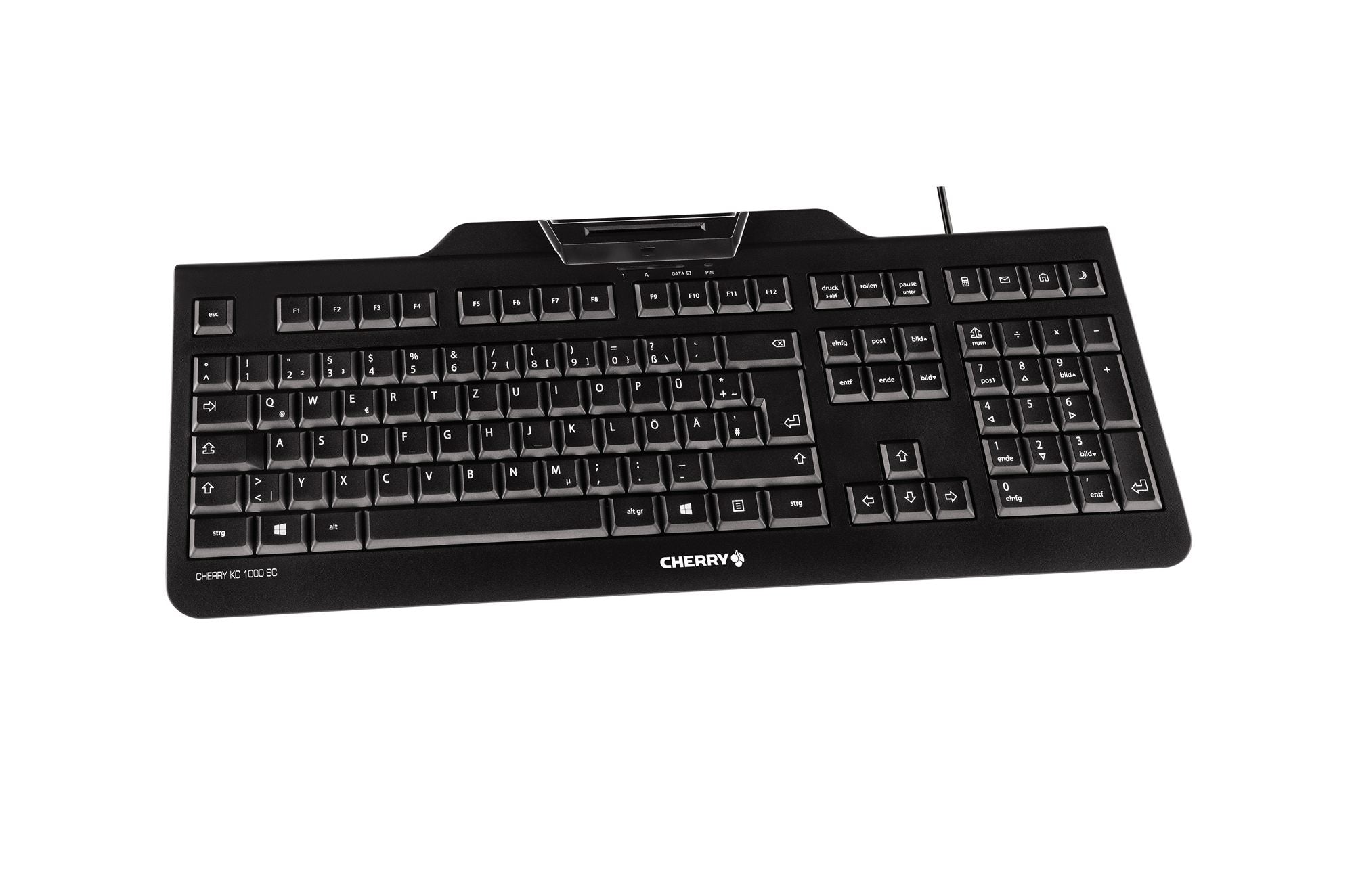 CHERRY Clavier (+cart puces) KC-1000 SC USB noir (FR)