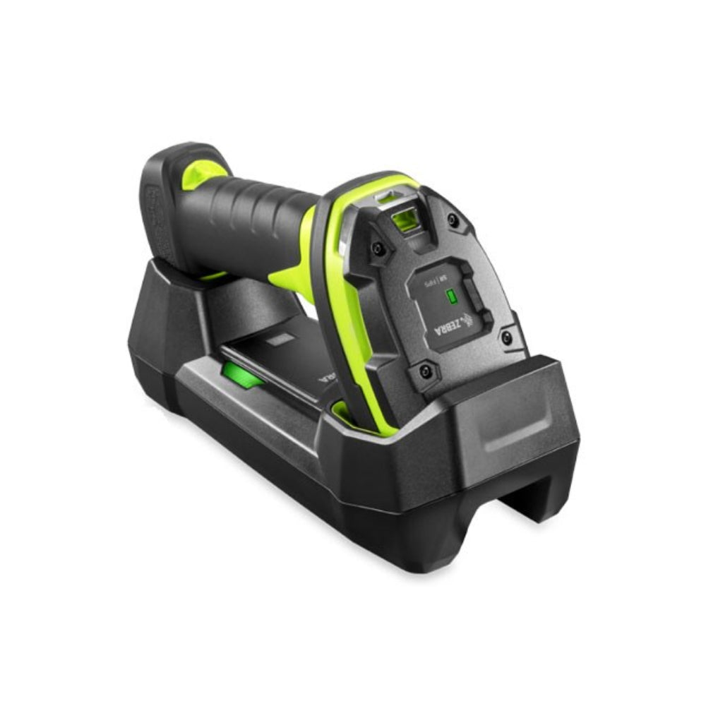 Zebra LI3678-SR3U42A0S1W Scanner de Codes Barres 1D Sans Fil Portable IP67 Résistant a la Poussiere, aux Chocs et a l'Eau