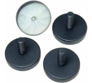 Peerless Video Wall Cart Leveling Feet 4Pk Black