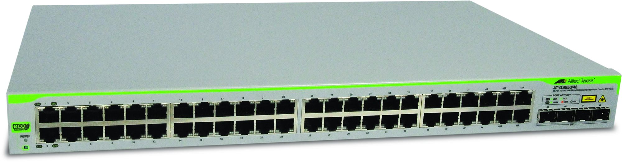 ALLIED 48x 10/100/1000BaseT WebSmart switch with 4 unpopulated SFP bays