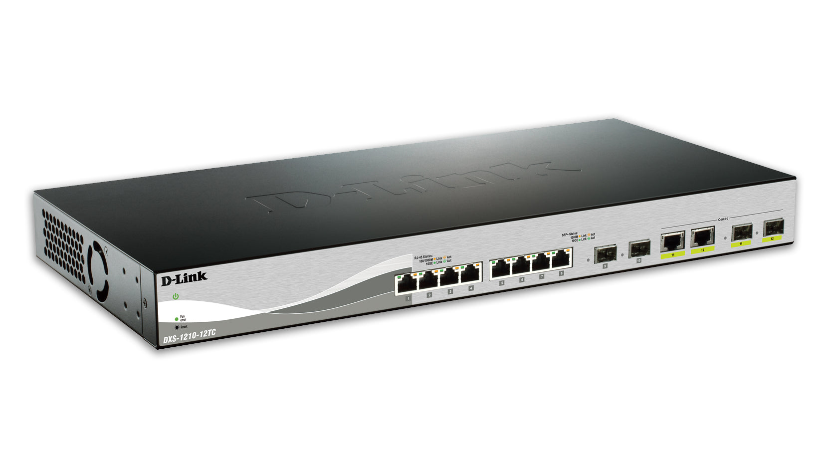 D-LINK Smart+ L2+ 8 Copper Multigigabit Ports 100M/1G/2.5G/5G/10G & 2 copper/SFP+ Multigigabit ports & 2 10GbE SFP+ ports