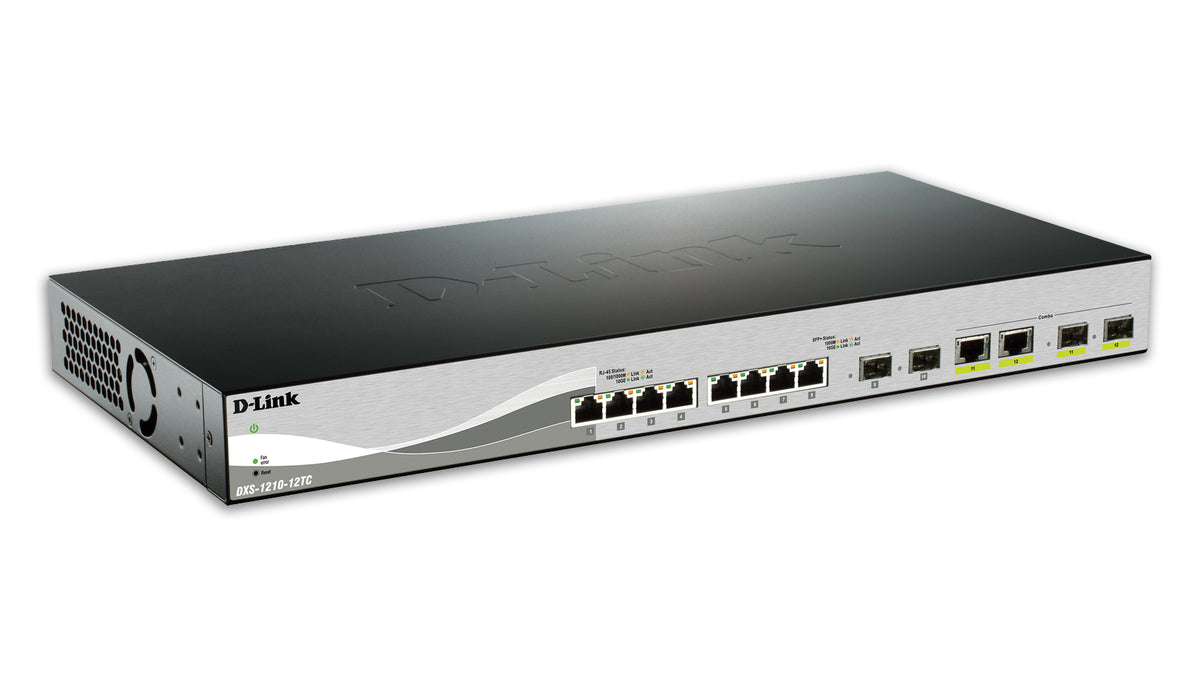 D-LINK Smart+ L2+ 8 Copper Multigigabit Ports 100M/1G/2.5G/5G/10G & 2 copper/SFP+ Multigigabit ports & 2 10GbE SFP+ ports