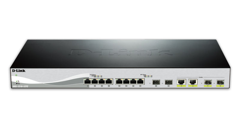 D-LINK Smart+ L2+ 8 Copper Multigigabit Ports 100M/1G/2.5G/5G/10G & 2 copper/SFP+ Multigigabit ports & 2 10GbE SFP+ ports