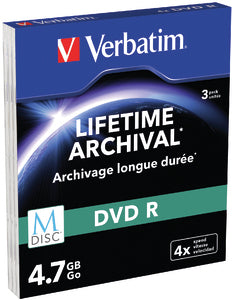 M-DISC DVD R 4.7GB 4X MATT SILVER