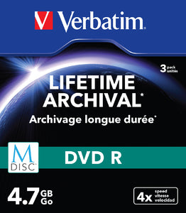 M-DISC DVD R 4.7GB 4X MATT SILVER