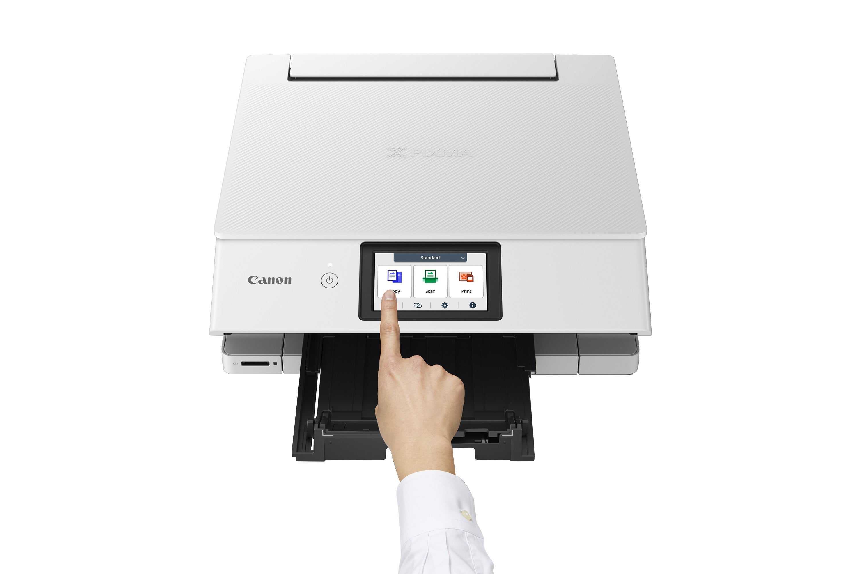 CANON PIXMA TS8751 MFP colour ink-jet A4 15 ipm print 200 sheets USB 2.0 Wi-Fi white