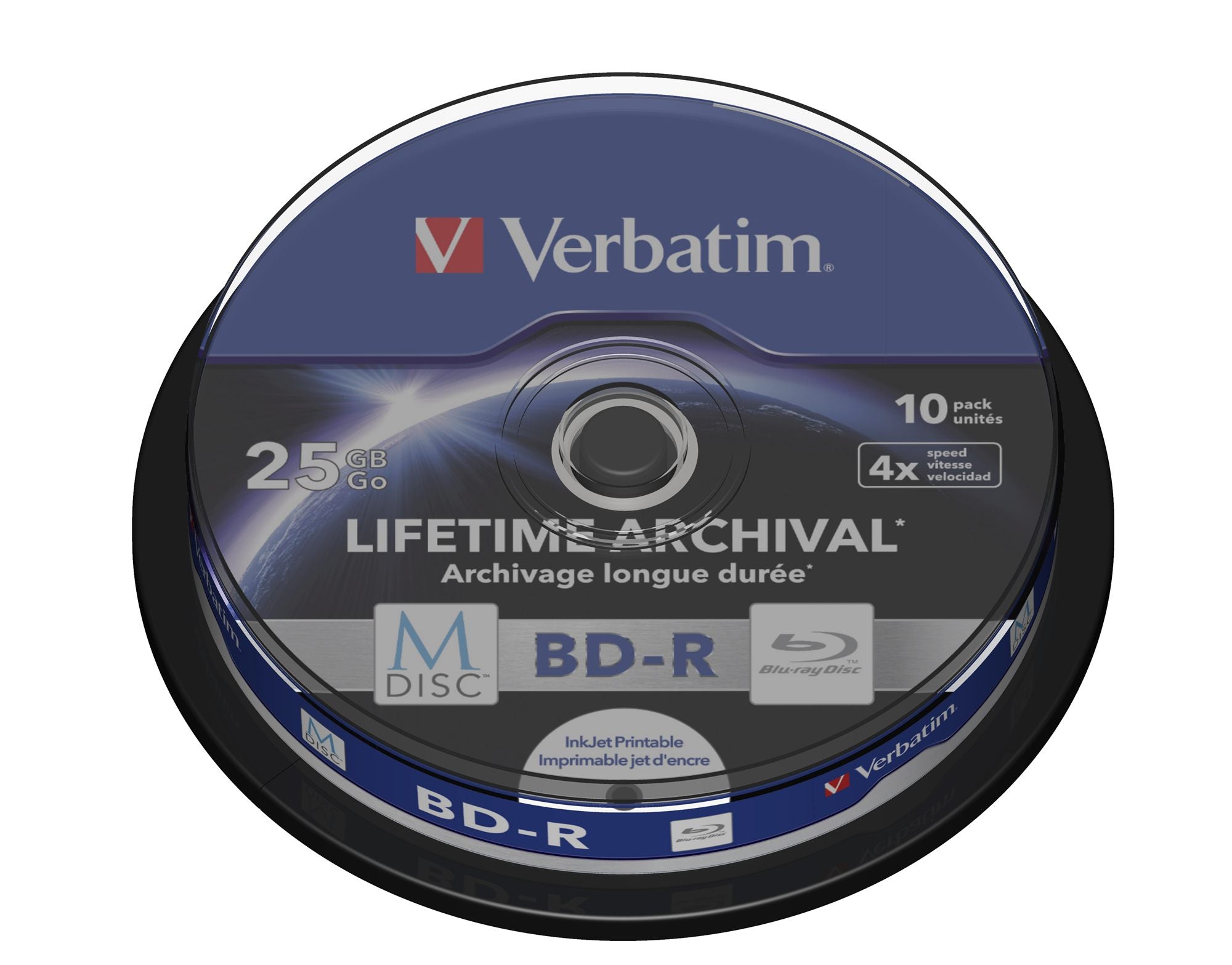 M-DISC BD-R 25GB 4X INKJET PRINTABLE