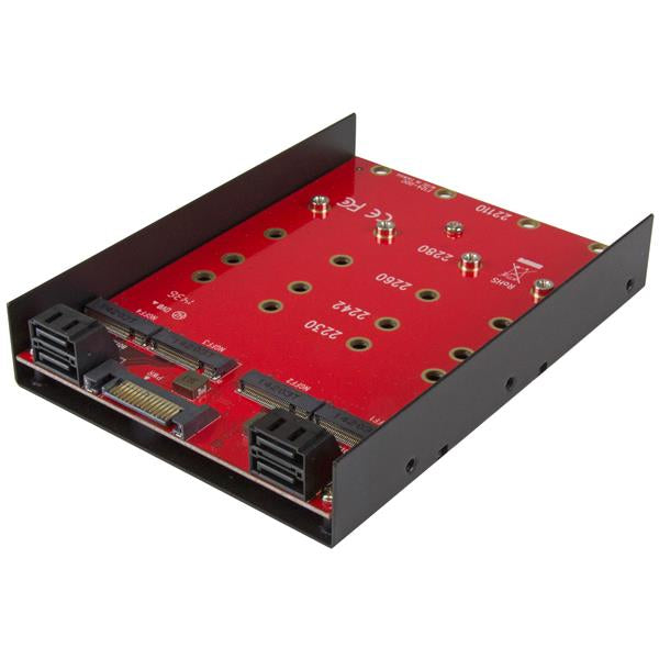 4x M.2 to SATA 3.5in mounting adapter